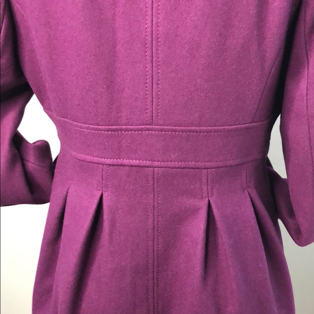 Tommy Hilfiger Purple wool blend coat - Picture 5 of 8